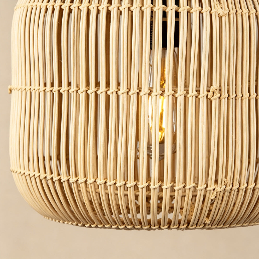 Rattan Ljuskronor Wabi-Sabi Handgjord Taklampa