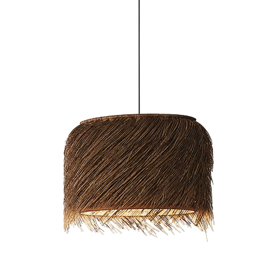 Rattanbelysning Hängande Lampor Japansk Wabi-Sabi Taklampa