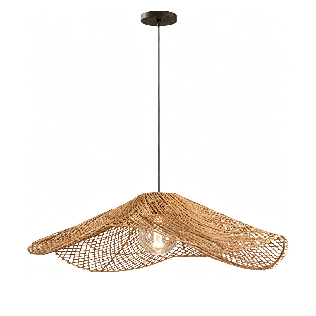Rattanhängande Lampa Wabi-Sabi Handvävd Taklampa