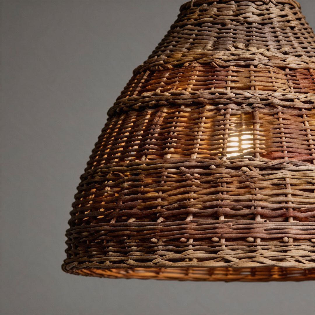 Rattan Hängande Lampor Wabi-Sabi Japansk Zen Taklampa