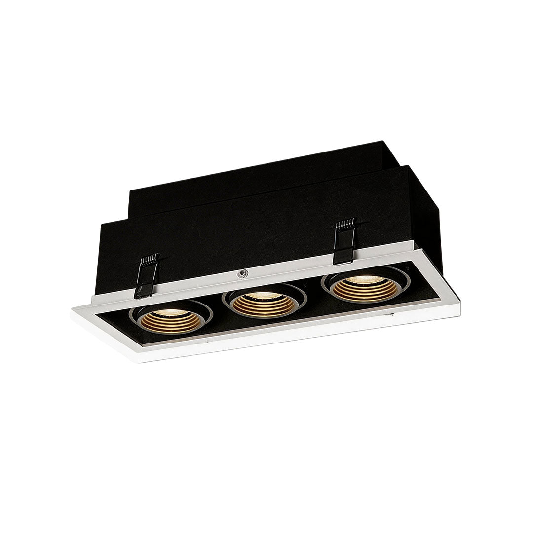 LED Spotlights Inomhus Grille Infälld Linjär LED Fullspektrum Ljus