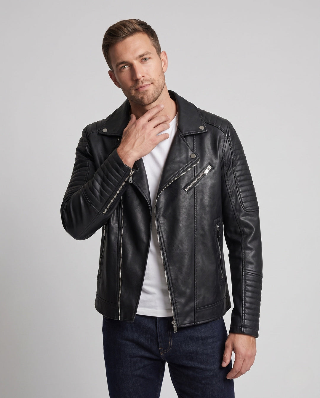 Herr Fashion Biker Jacka