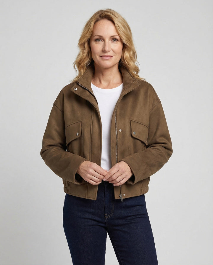 Leisurewear dam Utility jacka kort