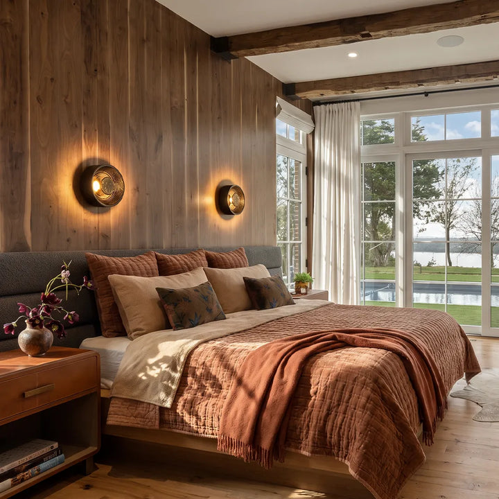 Rund Vägglampa Modern Lyx Konstnärlig Accentbelysning