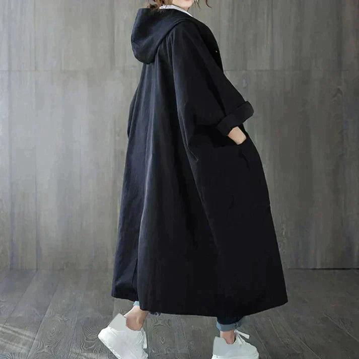 | oversize trenchkappa för en modern och bekväm stil
