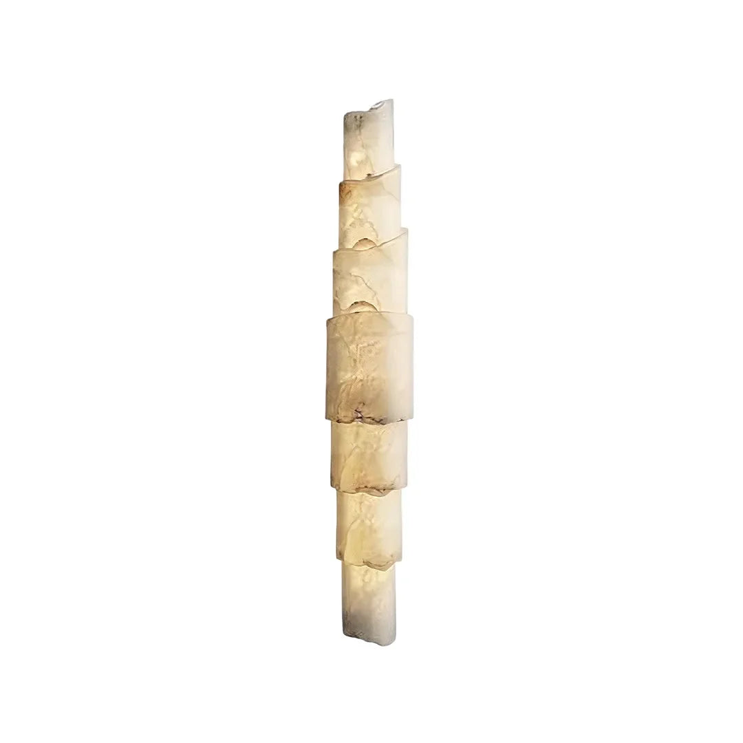 Skulptural Vägglampa Modern Vertikal Marmor-Effekt Ljus