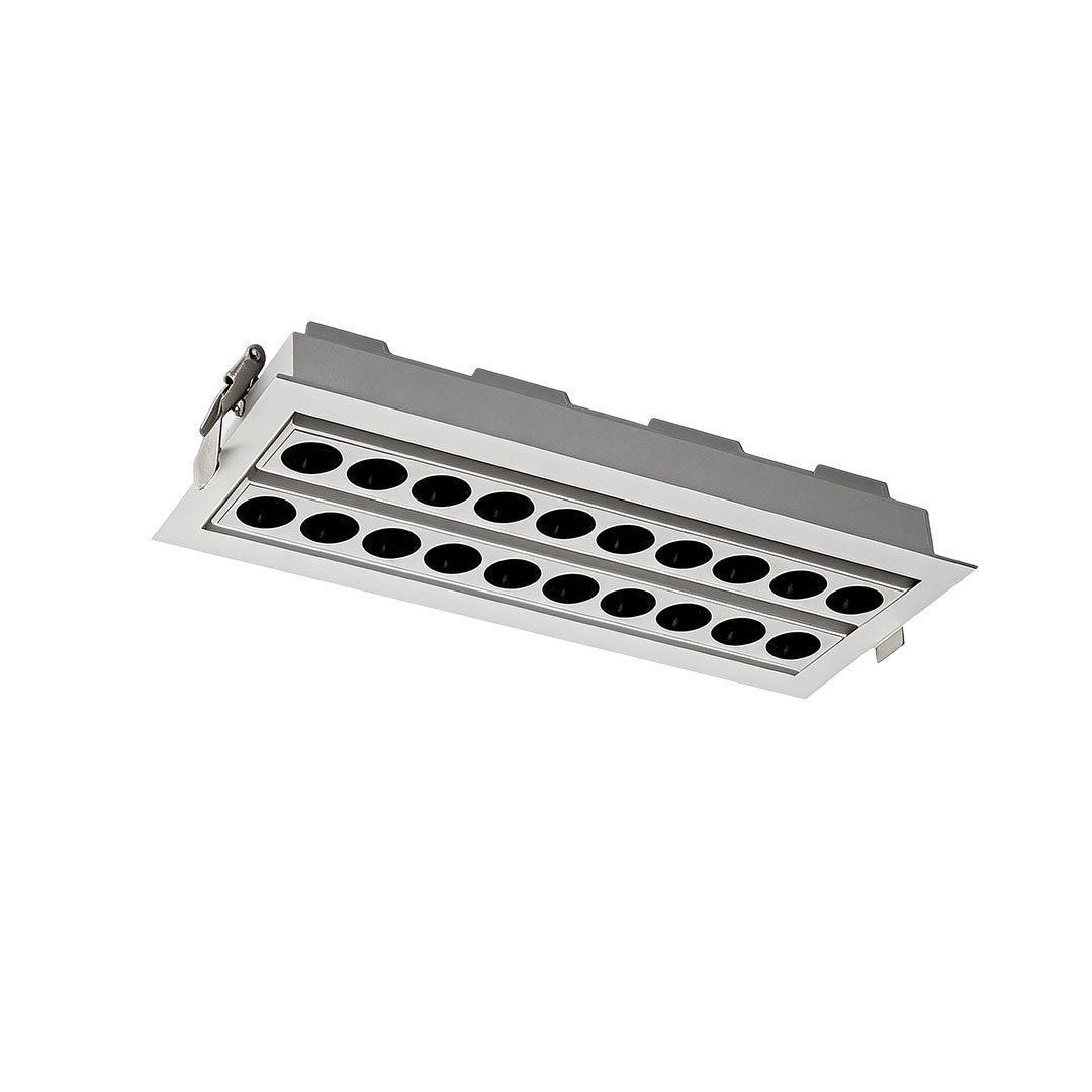 2 ST LED Infällda Takspotlights Grille LED Linjär Lampa