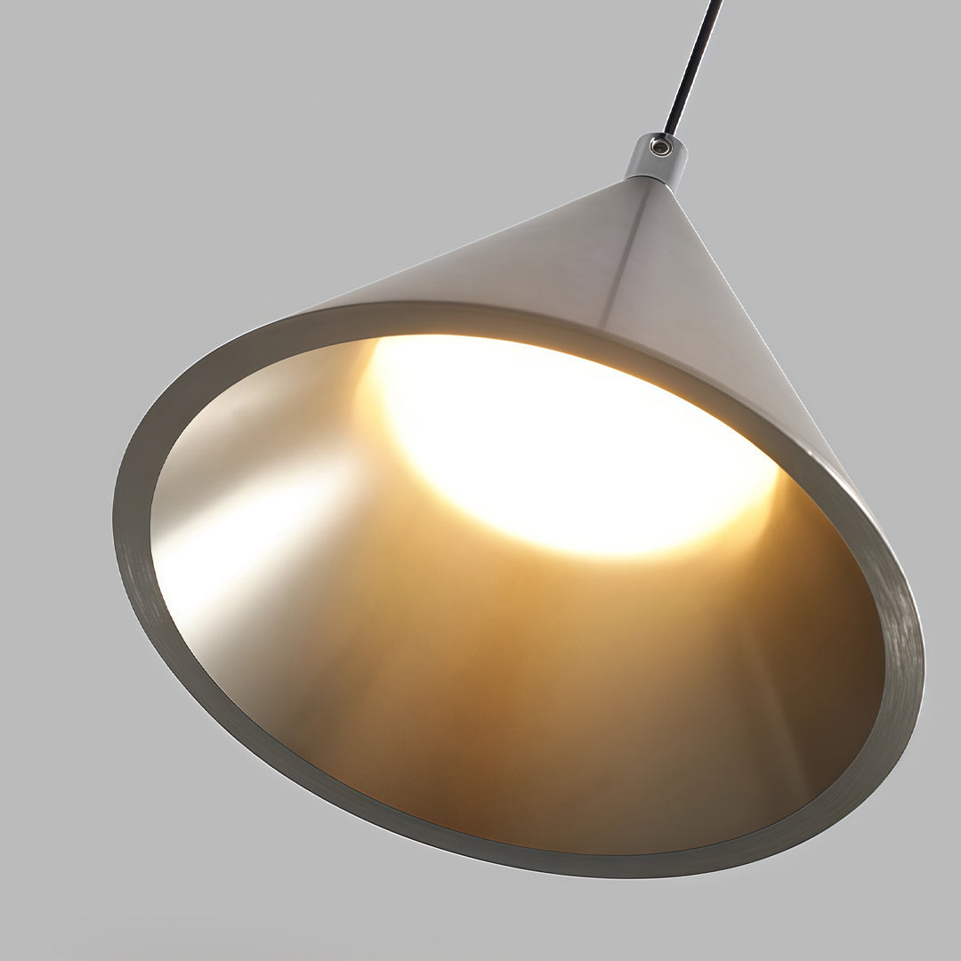 Silver Metall Pendellampa Italiensk Minimalistisk Taklampa