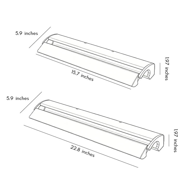 Spegelbelysning Modern Linjär LED Vägglampa