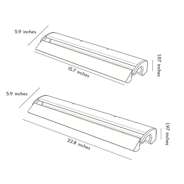 Spegelbelysning Modern Linjär LED Vägglampa