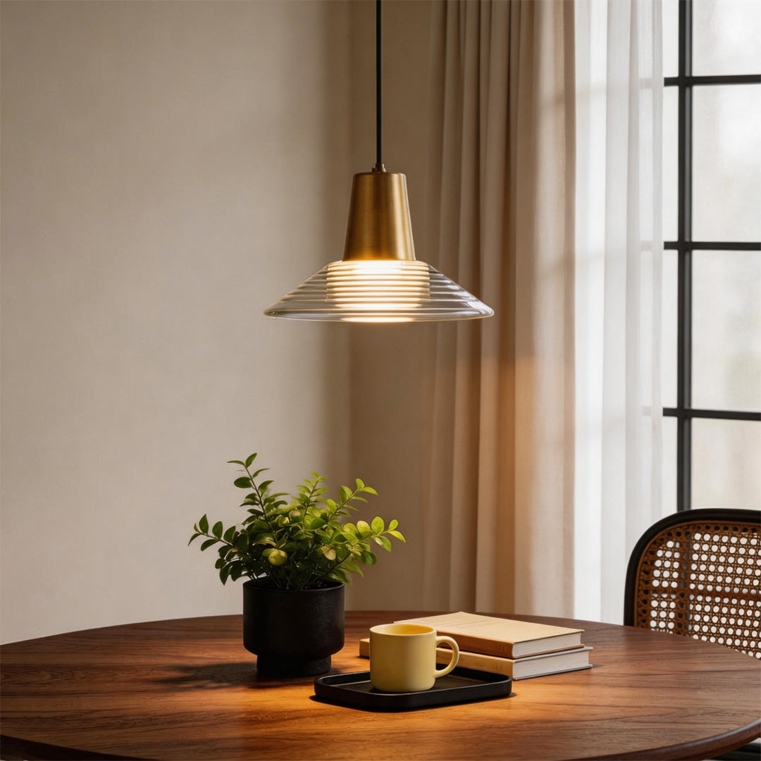 Glas Kon Hängande Lampa Nordisk Konst Minimalistisk Taklampa
