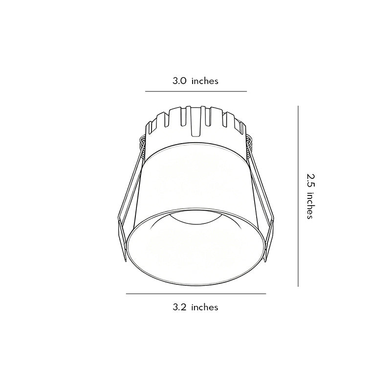【4 PCS】Liten Takspotlight Smal Stråle LED Ambient Belysning
