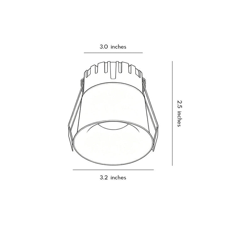 【4 PCS】Liten Takspotlight Smal Stråle LED Ambient Belysning