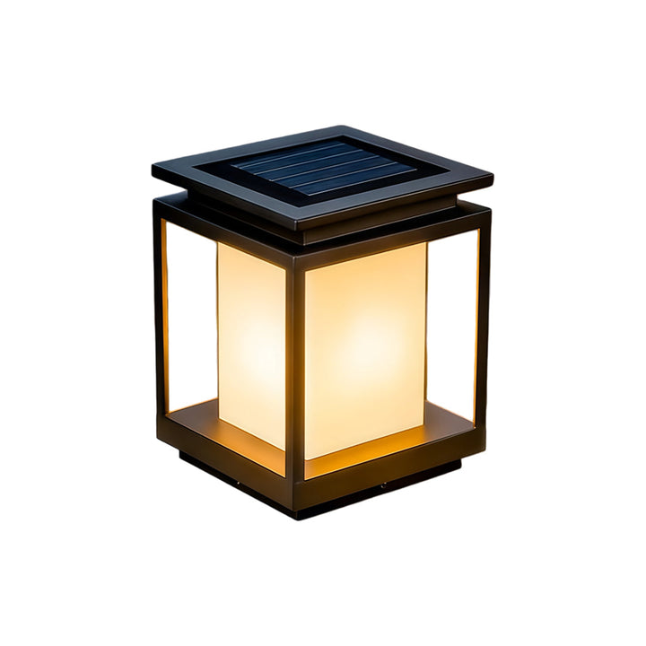 Solenergi Lampa för Huvudport Säule Modern Utomhusbelysning