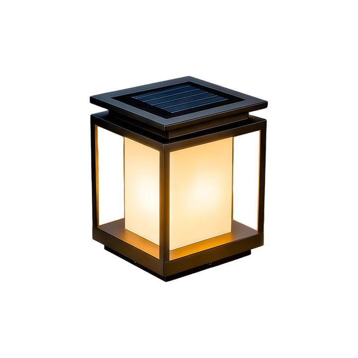 Solenergi Lampa för Huvudport Säule Modern Utomhusbelysning