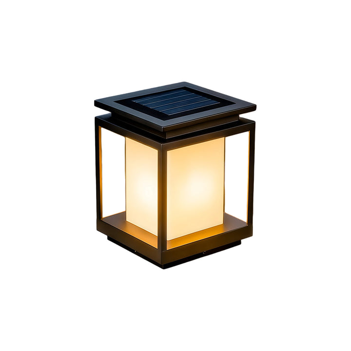 Solenergi Lampa för Huvudport Säule Modern Utomhusbelysning
