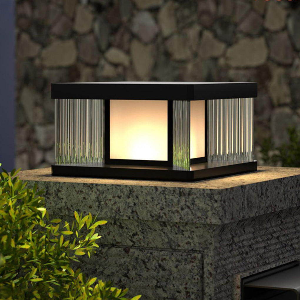 [Öppen Låda] Solpelarbelysning Vattentät LED Glas Akryl Modern Lampa