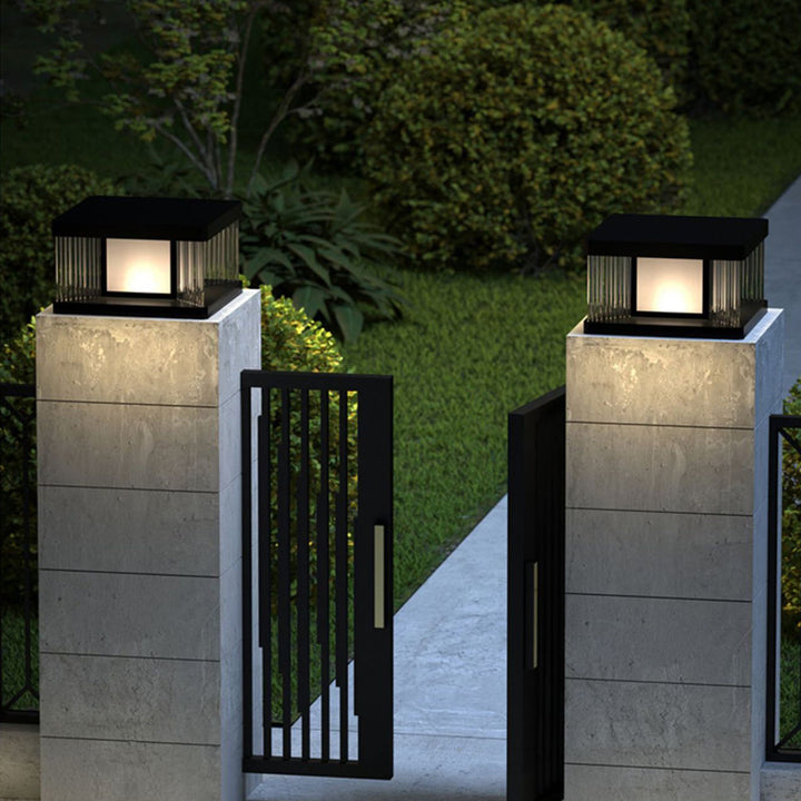 [Öppen Låda] Solpelarbelysning Vattentät LED Glas Akryl Modern Lampa