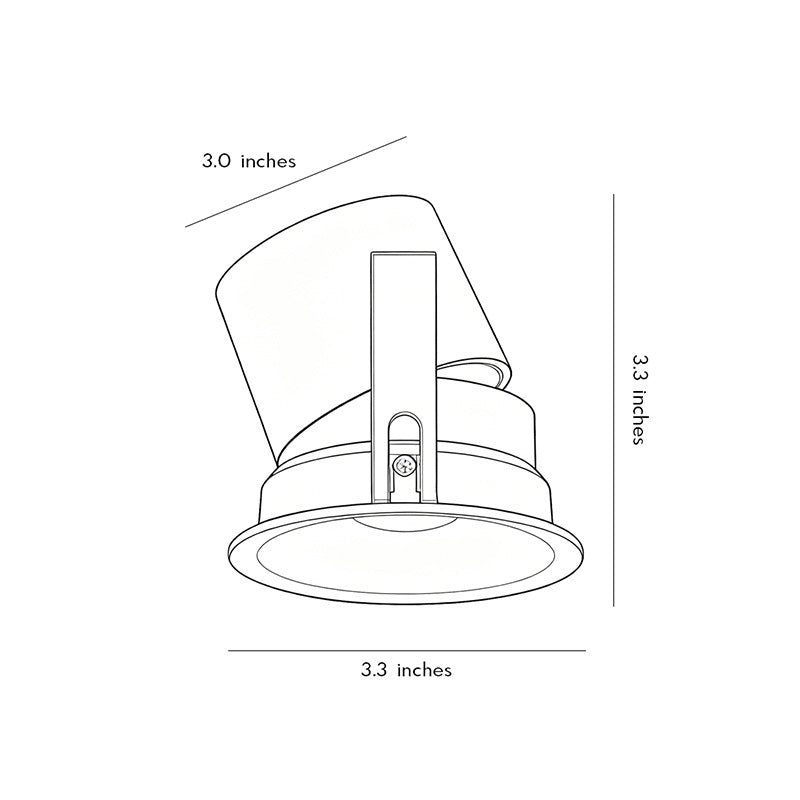 【4 PCS】Spotlights för takinfällning, bländfri aluminiumljus