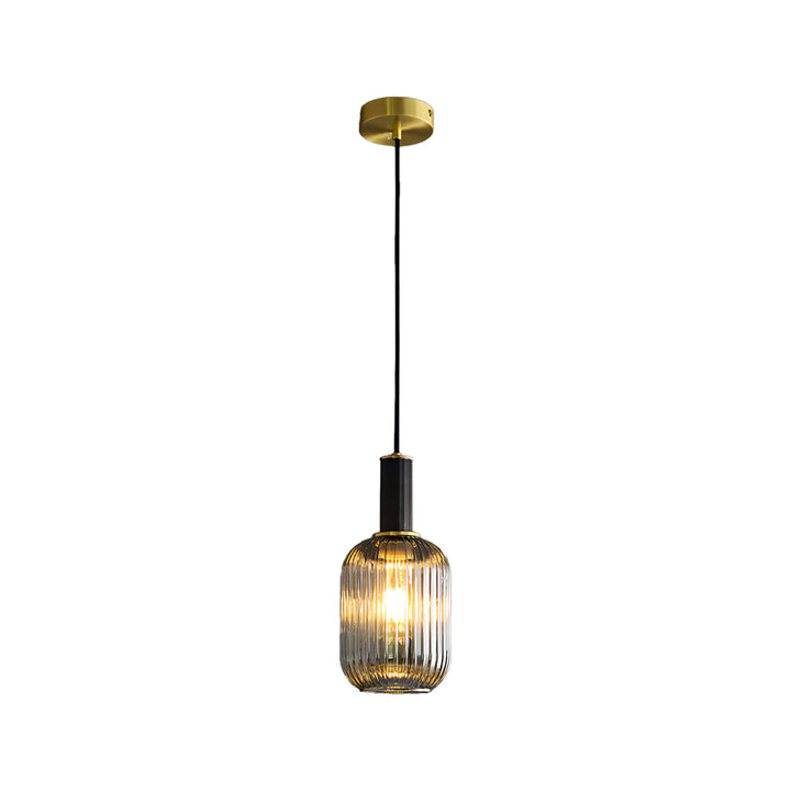 Vintage Glas Pendellampa Nordisk Lyx Enkel Taklampa
