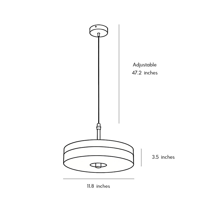 Disc Pendellampa Modern Lyx Marmor Enkel Taklampa