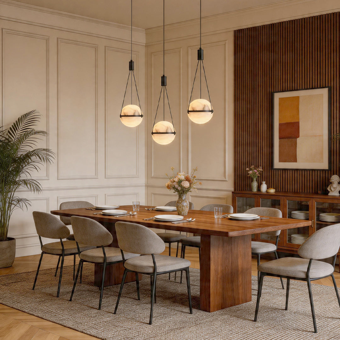 Globe Pendellampa Italiensk Stil Marmor Taklampa