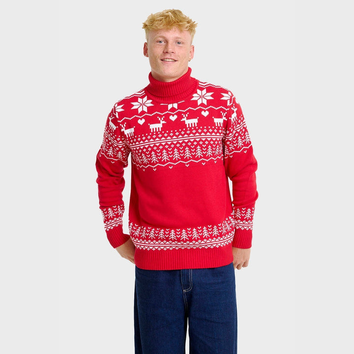 Greenland Christmas Turtleneck Tröja Herr