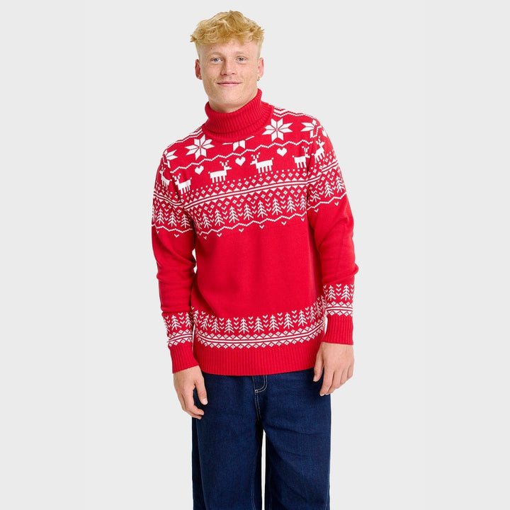 Greenland Christmas Turtleneck Tröja Herr