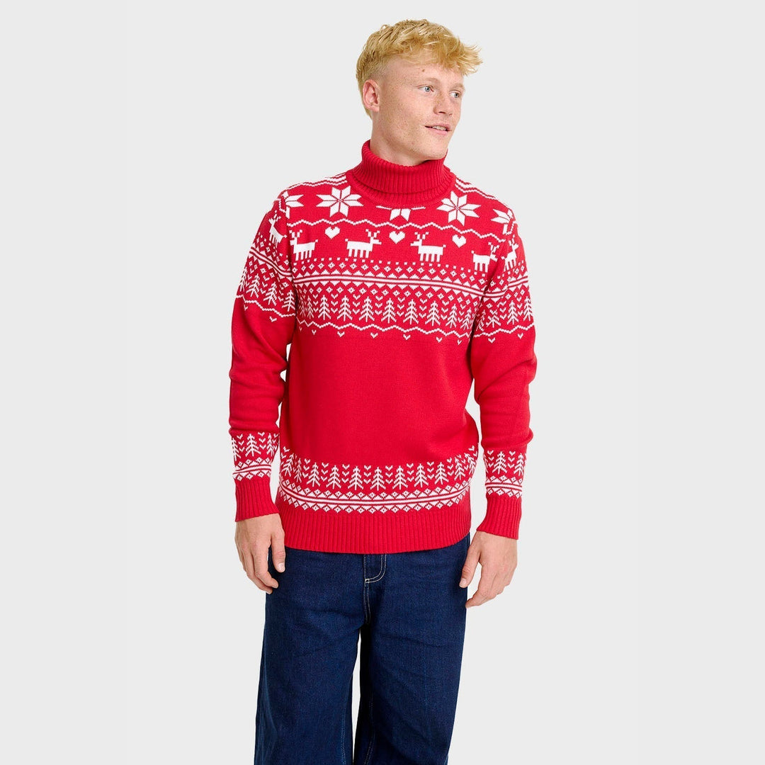 Greenland Christmas Turtleneck Tröja Herr