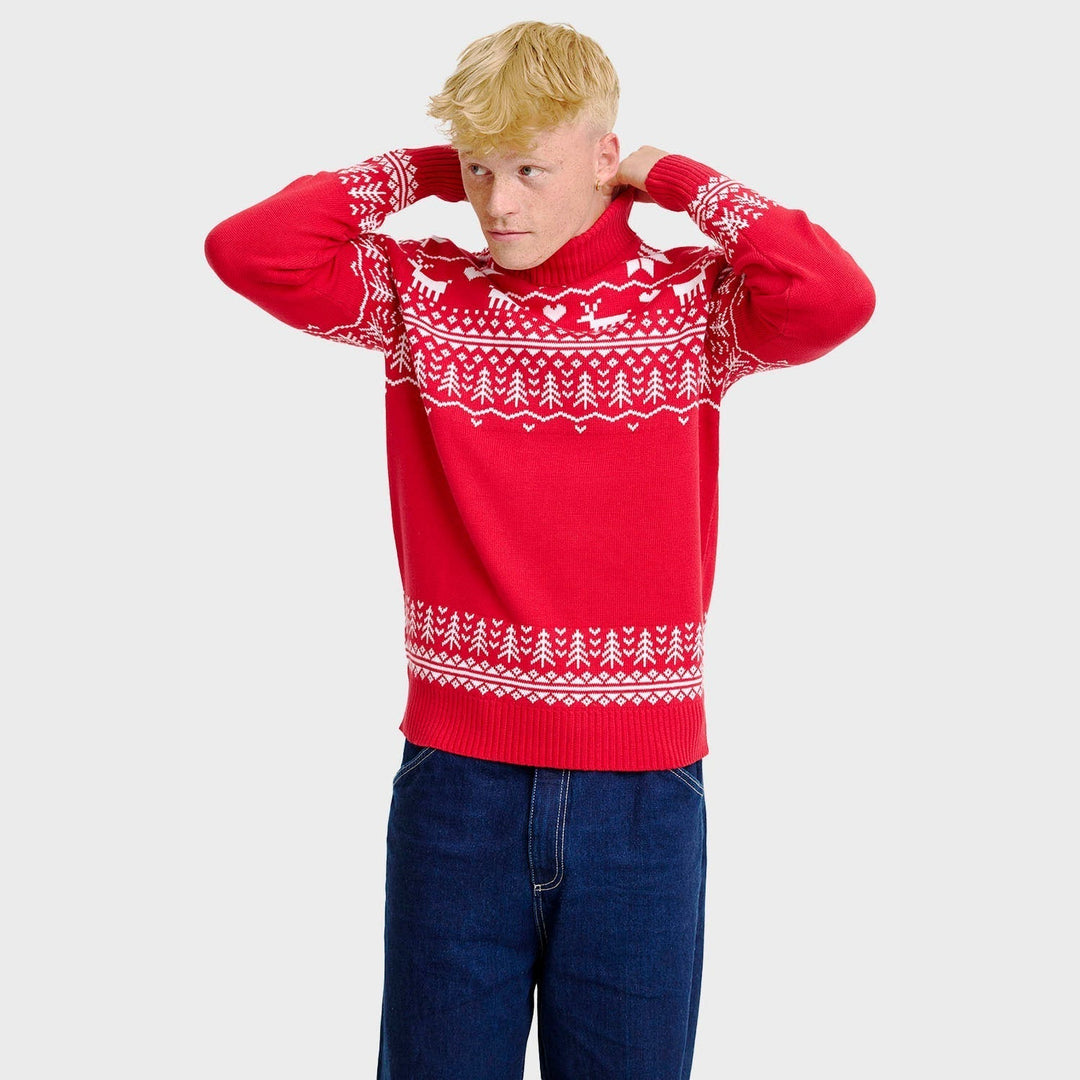Greenland Christmas Turtleneck Tröja Herr