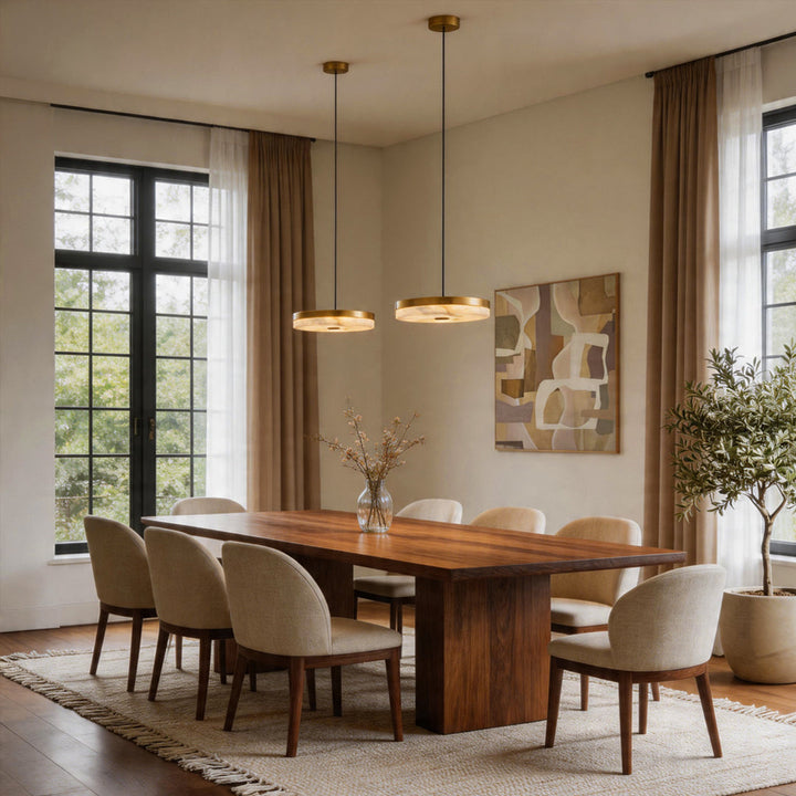 Disc Pendellampa Modern Lyx Marmor Enkel Taklampa