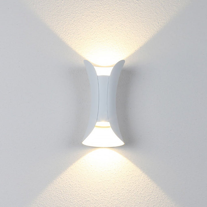 [Öppen Låda] Up Down Belysning Vägglampor Modern Böjd LED Vattentät Lampa