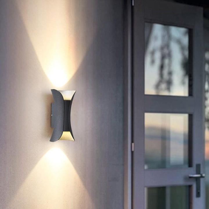 [Öppen Låda] Up Down Belysning Vägglampor Modern Böjd LED Vattentät Lampa