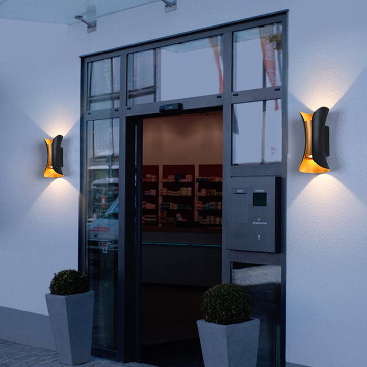 [Öppen Låda] Up Down Belysning Vägglampor Modern Böjd LED Vattentät Lampa