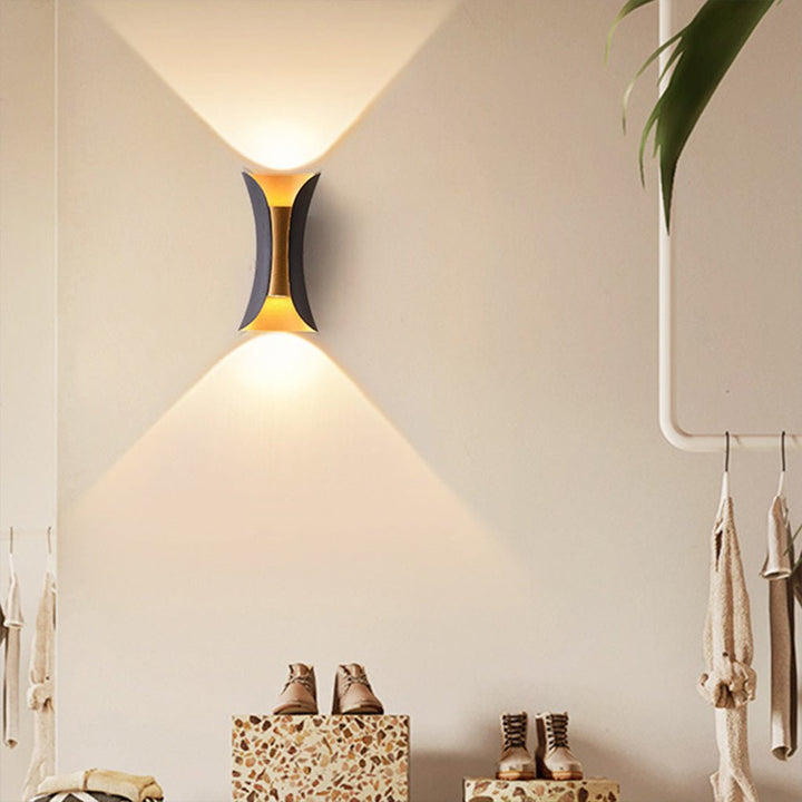 [Öppen Låda] Up Down Belysning Vägglampor Modern Böjd LED Vattentät Lampa