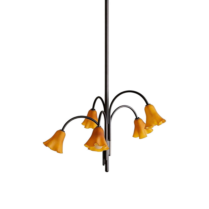 Vintage Blomsterkrona Fransk Gren Taklampa