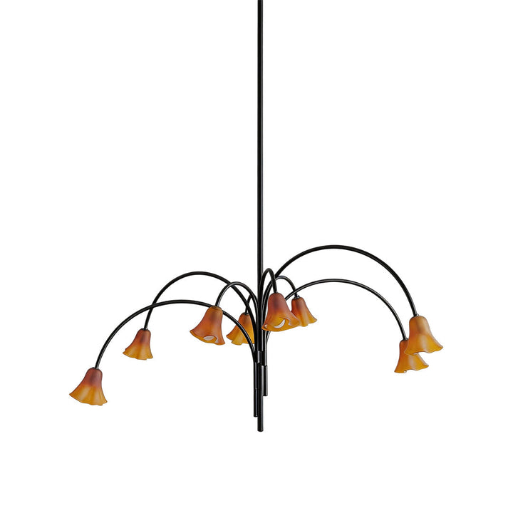Vintage Blomsterkrona Fransk Gren Taklampa
