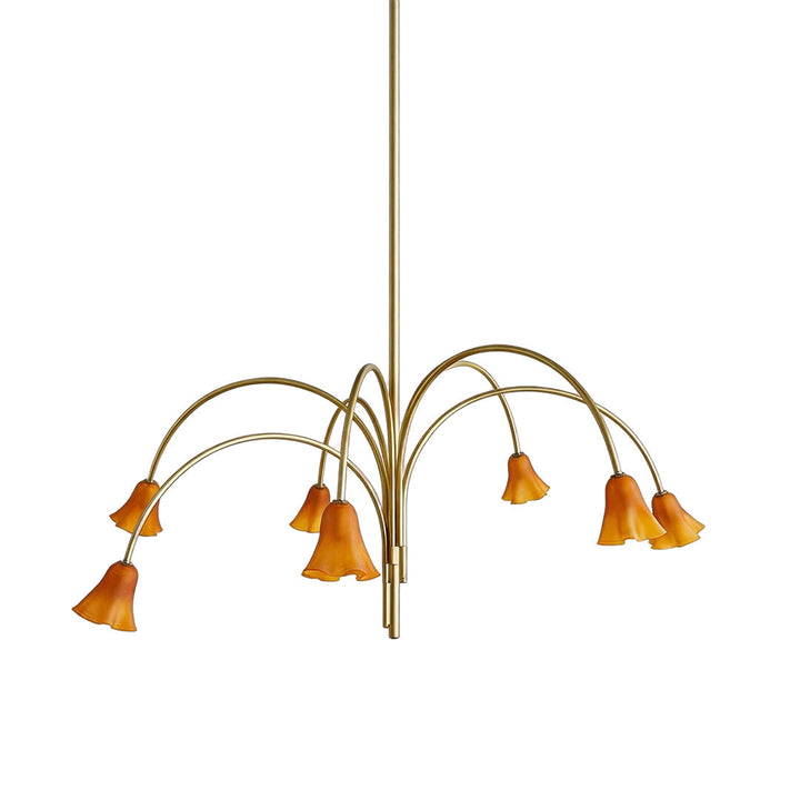 Vintage Blomsterkrona Fransk Gren Taklampa