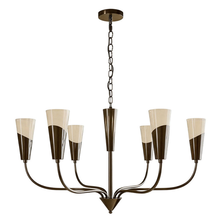 Vintage Italiensk Kandelaber Minimalistisk Koppar Taklampa