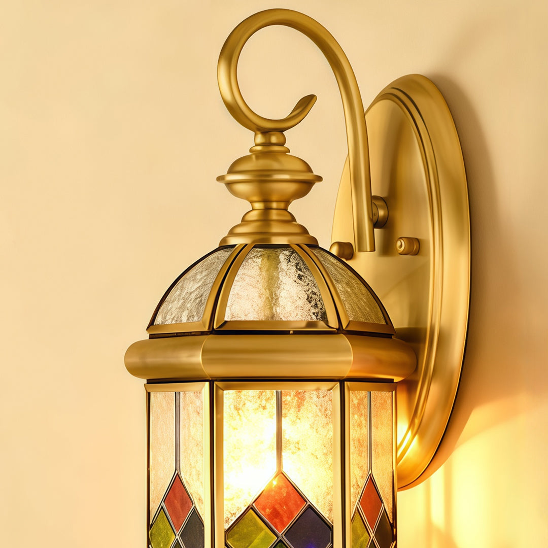 Utomhus Lantern Vägglampor Antik Koppar Kreativ Vägglampa