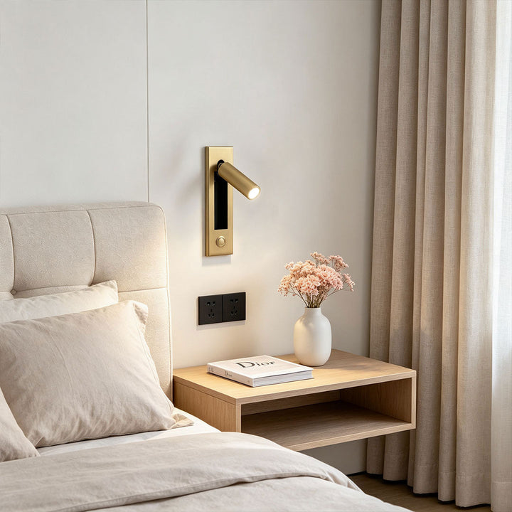 Väggmonterade LED-lampor Modern Minimalistisk Lampa för Läsning