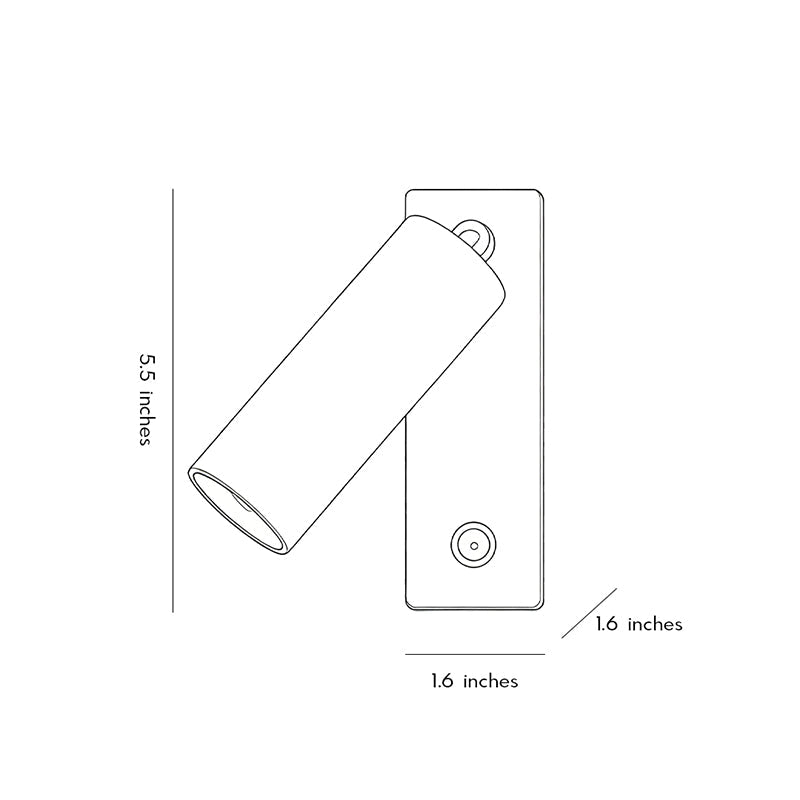 Vägglampa Ljus för Läsning Minimalistisk Justerbar Sänglampa