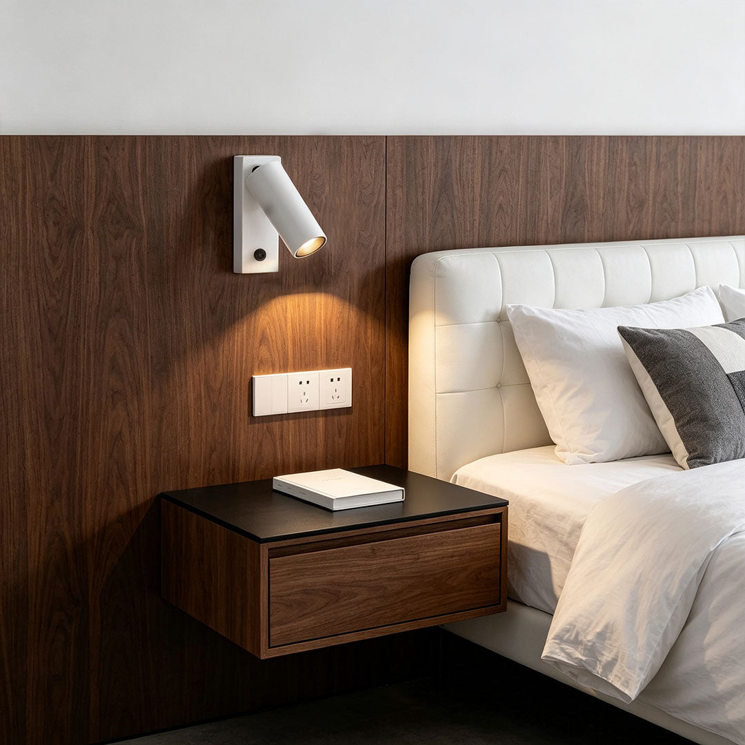 Vägglampa Ljus för Läsning Minimalistisk Justerbar Sänglampa