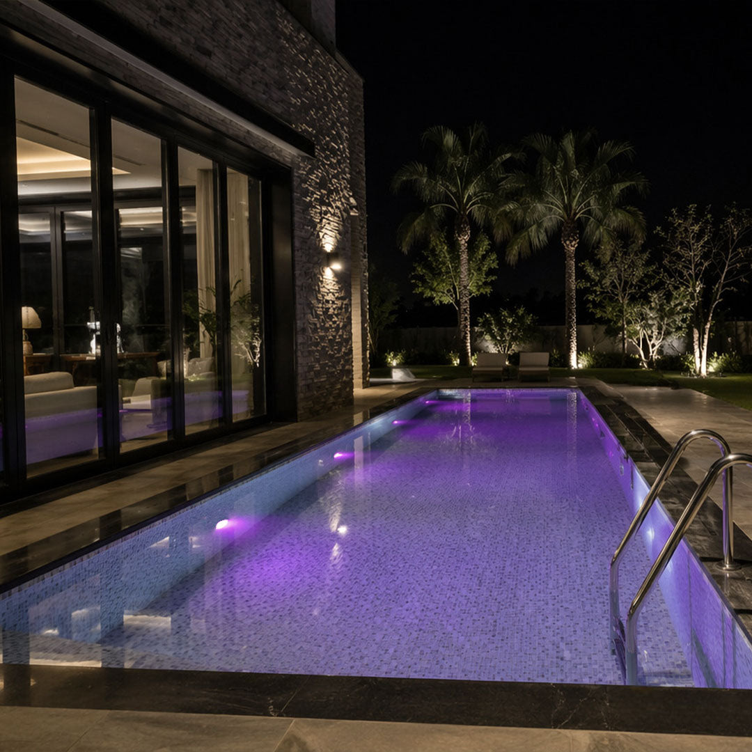 Underwater Pool Light Rostfritt Stål Inbyggd Landskapsbelysning